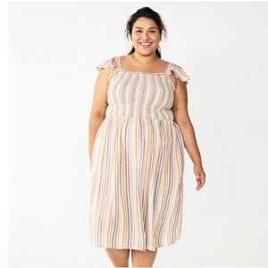 Sonoma Smocked Bodice Midi Dress size 1X